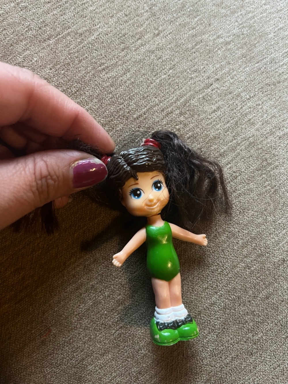 Vintage Snap doll brunette girl doll